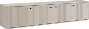 Vesper 4D függő TV-szekrény 187 cm - kasmír / fekete fogantyúk