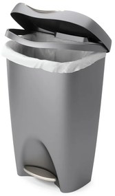 Szürke műanyag pedálos szemetes 50 l Brim – Umbra