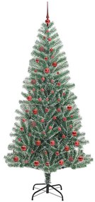 Mű karácsonyi fa hóval borítva LED fényekkel 300 LED-del 210 cm