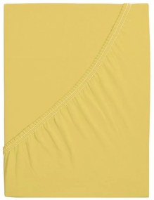 Mako-jersey pamut lepedő LUXORA 180x200 cm világossárga
