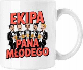 Legénybúcsú bögre vőlegény csapat 1 Fehér 330ml