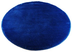 Fürdőszoba-szőnyeg COTTON Kék - Kék / Kör Ø 90 cm