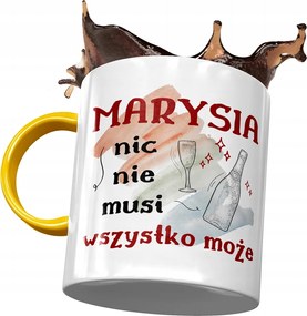 Sárga Bögre Maji Marinak Ajándék Nyomtatott Fotóval