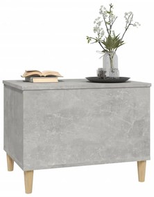 betonszürke szerelt fa dohányzóasztal 60 x 44,5 x 45 cm