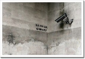 Poszterek keretben 60x40 Banksy Mit bámulsz