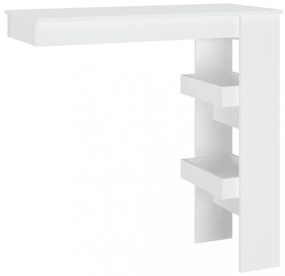 fehér fatermék fali bárasztal 102 x 45 x 103,5 cm