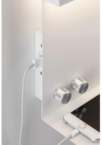 Paulmann 78919 - LED/4,5W Dimmelhető lámpa polccal és USB + LED/1,6W 230V