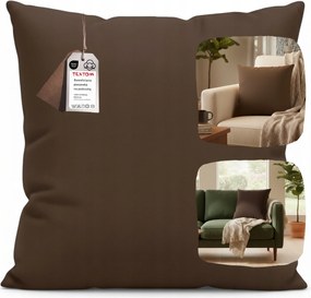 Párnahuzat 40x40cm Schoko Pamut 100% Kellemes Cipzár Stílusos