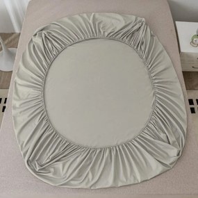 Mikroszálas lepedő MICROVELLE világosszürke 90x200 cm