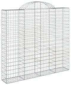 7 db íves horganyzott vas gabion kosár 200x50x180/200 cm