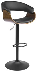 Elegáns Bárszék Fekete Eco-bőr Kárpittal. NEVADA