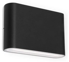 LED2 - LED Kültéri fali lámpa FLAT 2xLED/3W/230V IP65 fekete