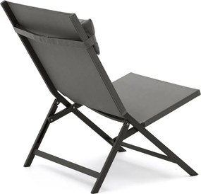 Szürke fém kerti fotel Canutells – Kave Home