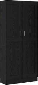 vidaXL Könyvespolc Fekete tölgy 82,5 x 30,5 x 185 cm Faanyag