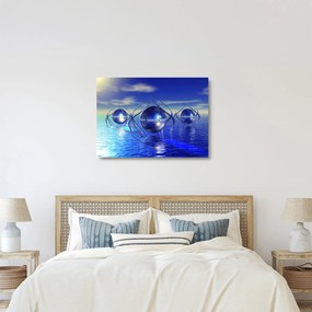 Absztrakció kép - víz (üvegen) (70x50 cm)