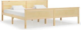 vidaXL tömör fenyőfa ágykeret 200 x 200 cm