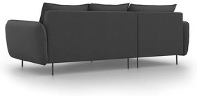 Vienna sötétszürke sarokkanapé, bal oldali - Cosmopolitan Design