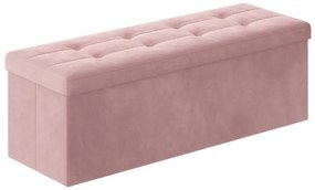 Taburette tárolóhellyel OTTOMAN 110x38 cm, rózsaszín
