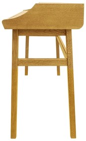 Szekreter típusú íróasztal tölgyfa dekorral 44x115 cm Carteret – Woodman