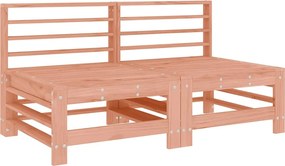 vidaXL 2 db tömör duglászfenyő kerti középső kanapé