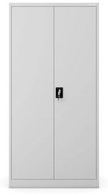 Fém öltözőszekrény DAWID, 900 x 1850 x 450 mm, szürke