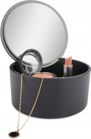 Kozmetikai Tároló Doboz k. fekete átm. 14cm