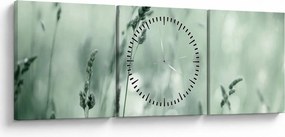 Kép - Zöld rét (órával) (90x30 cm)