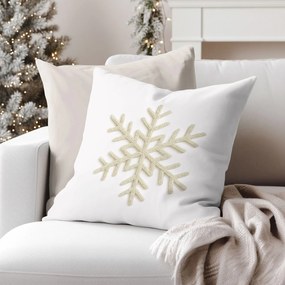 Goldea dekoratív párnahuzat - hópehely 45 x 45 cm