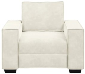 krém bársony kanapéfotel 60 cm