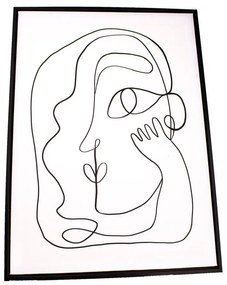 Silhouette keretes fali kép, 40 x 50 cm - Dakls