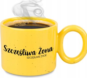 Bögre XXL Sárga Feleség Ajándék Évforduló Boldog Feleség Boldog Élet