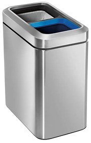 Rozsdamentes acél szemetes szelektív hulladékhoz 20 l - simplehuman
