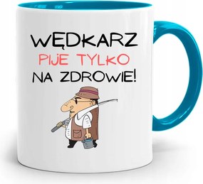 Kék Horgász Bögre A Halász Csak A fényképes nyomattal Iszik