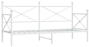 kanapéágy matrac nélkül fehér 80x200 cm acél