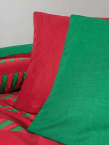 Holly Ranforce dupla ágyneműhuzat garnitúra feszített lepedővel 160 × 200+30 cm, zöld