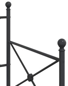 kanapéágy matrac nélkül fekete 90x200 cm acél