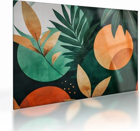 Üveg kép - Geometrikus természeti minták (70x50 cm)