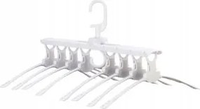 Akasztós fogas műanyag Livarno fehér