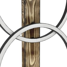 Eglo 900892 - LED Állólámpa BOYAL 2xLED/12W/230V 3000K barna/fekete