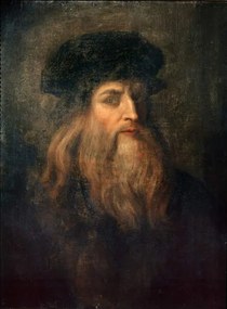 Vinci, Leonardo da - Festmény reprodukció Presumed Self-portrait of Leonardo da Vinci, (30 x 40 cm)