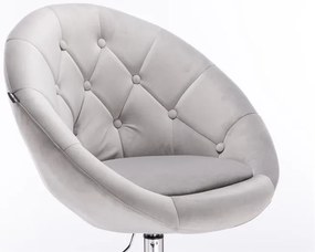 HR8516 Acél modern velúr szék
