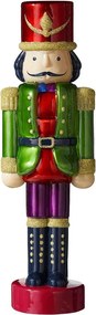 X-MAS üveg LED diótörő 30cm, zöld
