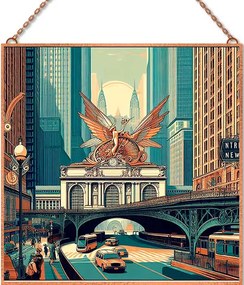 New York poszter üvegkép, falikép