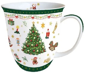 Karácsonyi bögre porcelán Christmas Evergreen 400ml