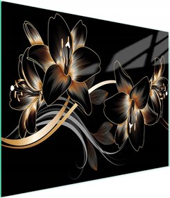 Üveg Vágódeszka 52x30 Orchidea Edzett Üveg