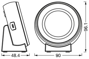 Osram-LED NIGHTLUX digitális óra háttérvilágítással LED/0,3W/5V 3000/4000/6500K