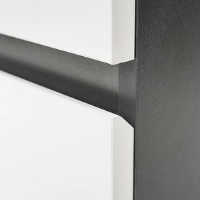 Vario Forte 120 alsó szekrény mosdóval antracit-fehér