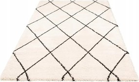 Boho Leonique krémszínű shaggy szőnyeg 200x290cm