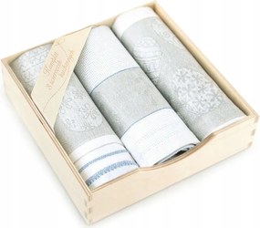 Húsvéti konyhai törlőkendő szett 3 db-os kék