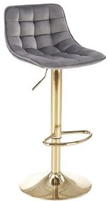 H-117 bárszék szürke, arany